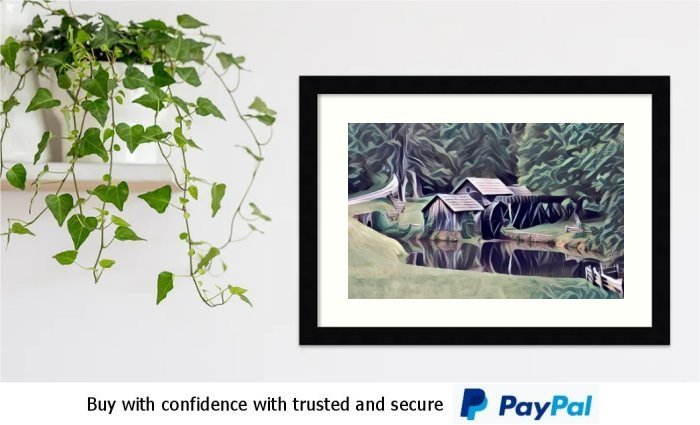 Framed Watermill Art prints